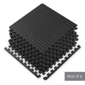 משטח ספוג מוקצף ריצפת פזל Essentials Interlocking Fitness Mat  (6 יח')