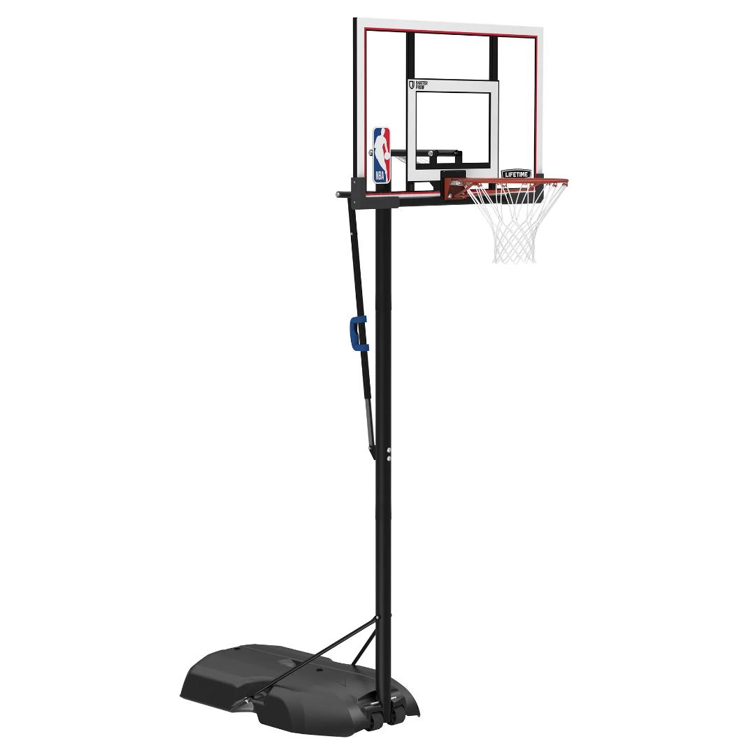 מתקן סל נייד מתכוונן 48 אינץ - Lifetime Polycarbonate Adjustable Portable Basketball Hoop NBA Edition – תמונה 7