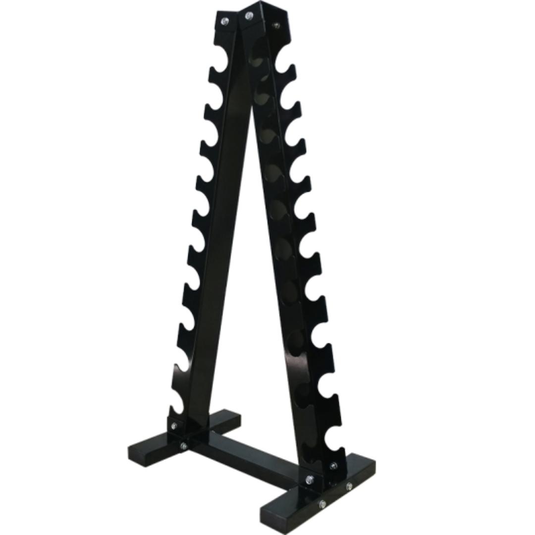 מעמד משולש למשקולות יד (10 זוגות) Triangle dumbbell stand – תמונה 4