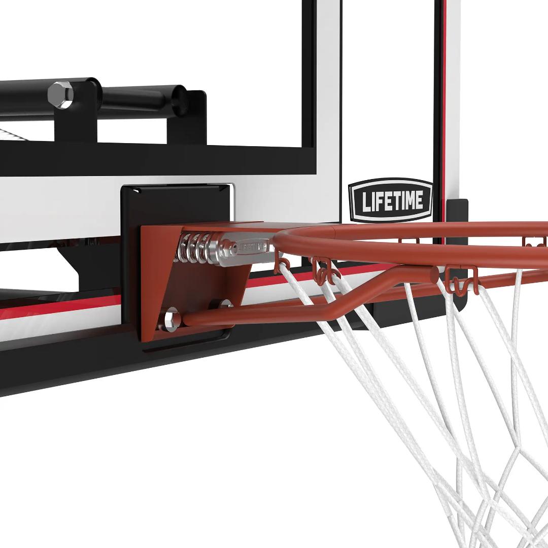 מתקן סל נייד מתכוונן 48 אינץ - Lifetime Polycarbonate Adjustable Portable Basketball Hoop NBA Edition – תמונה 2