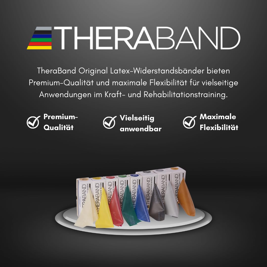 גליל גומייה טרה בנד 5.5 מטר THERABAND Dispenser Pack – תמונה 7