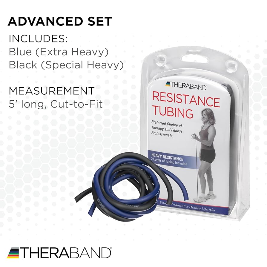 גומיית טיובינג במגוון התנגדויות THERABAND Professional Latex Resistance Tubing – תמונה 2