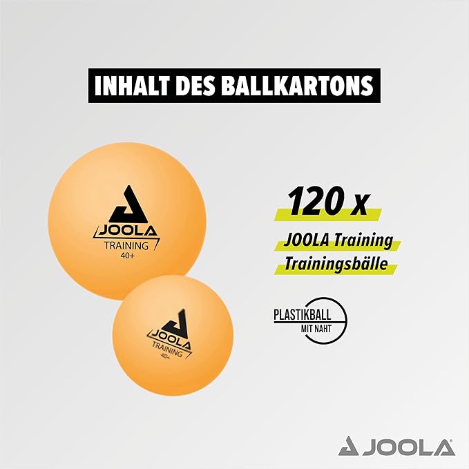 מארז 120 כדורי טנ"ש (לבן/כתום) JOOLA Table Tennis Ball Training 40+ – תמונה 6