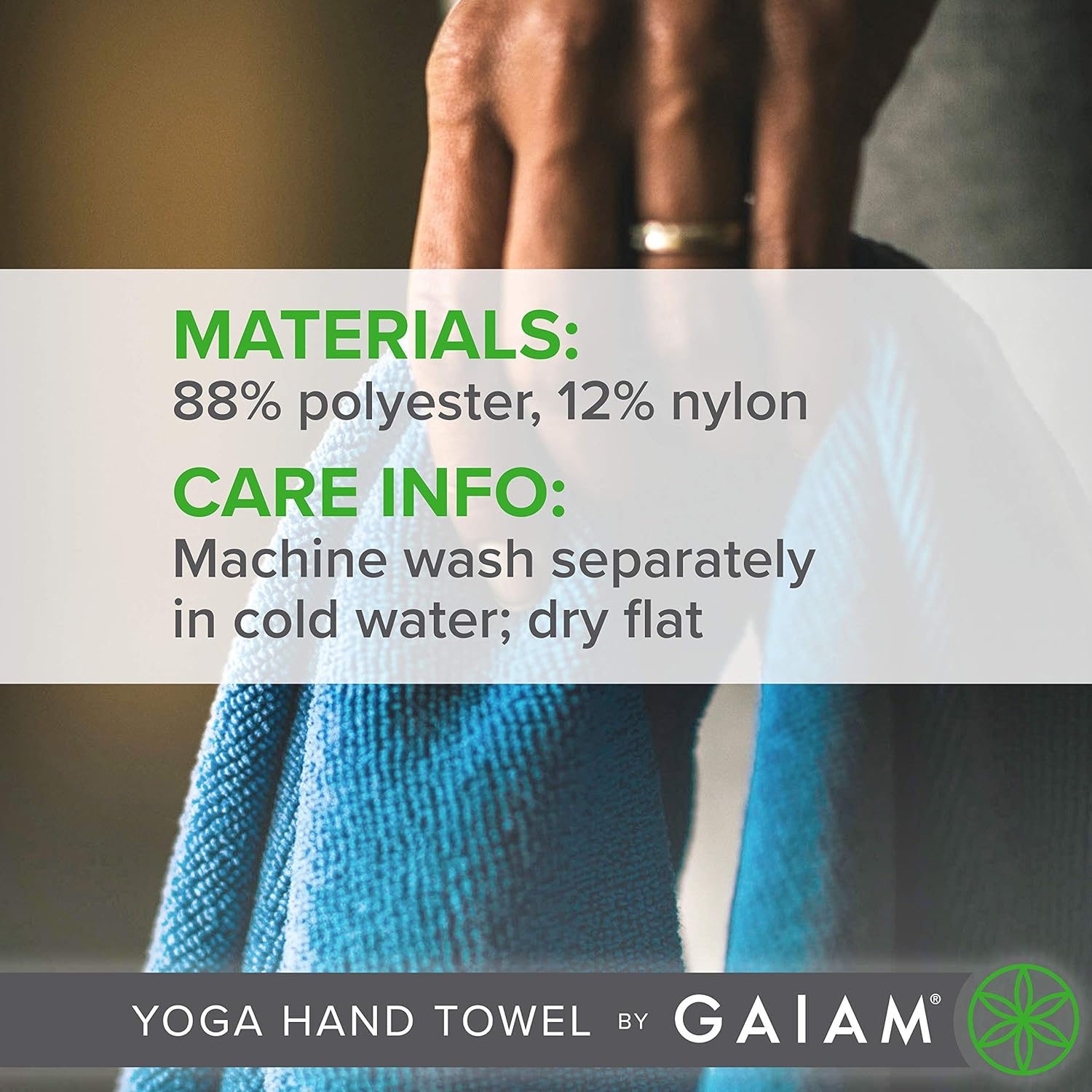 מגבת יד ליוגה YOGA HAND TOWEL – תמונה 4