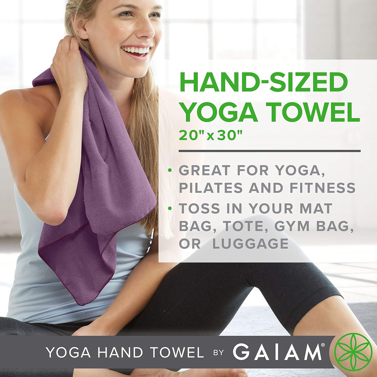 מגבת יד ליוגה YOGA HAND TOWEL – תמונה 3