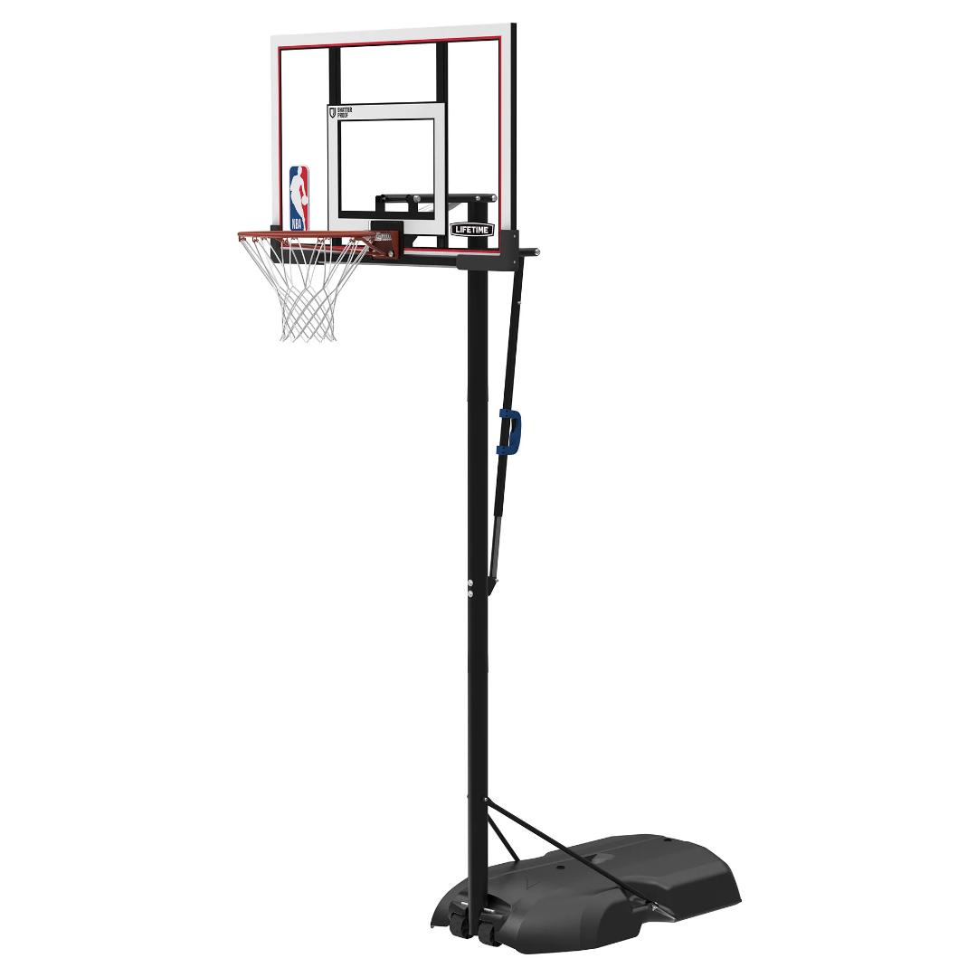 מתקן סל נייד מתכוונן 48 אינץ - Lifetime Polycarbonate Adjustable Portable Basketball Hoop NBA Edition – תמונה 5