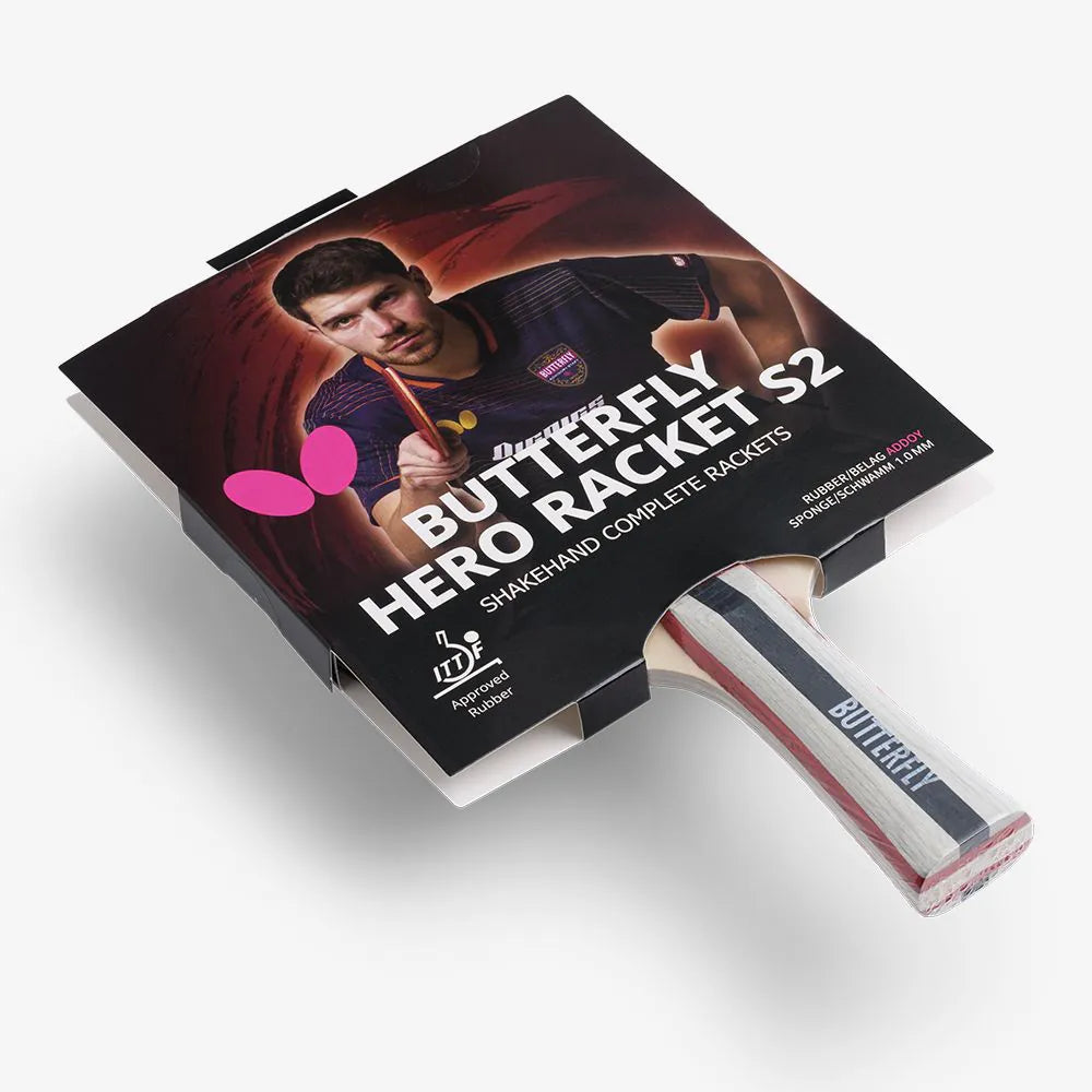 מחבט טנ"ש בטרפליי Butterfly HERO Racket - S2 Franziska