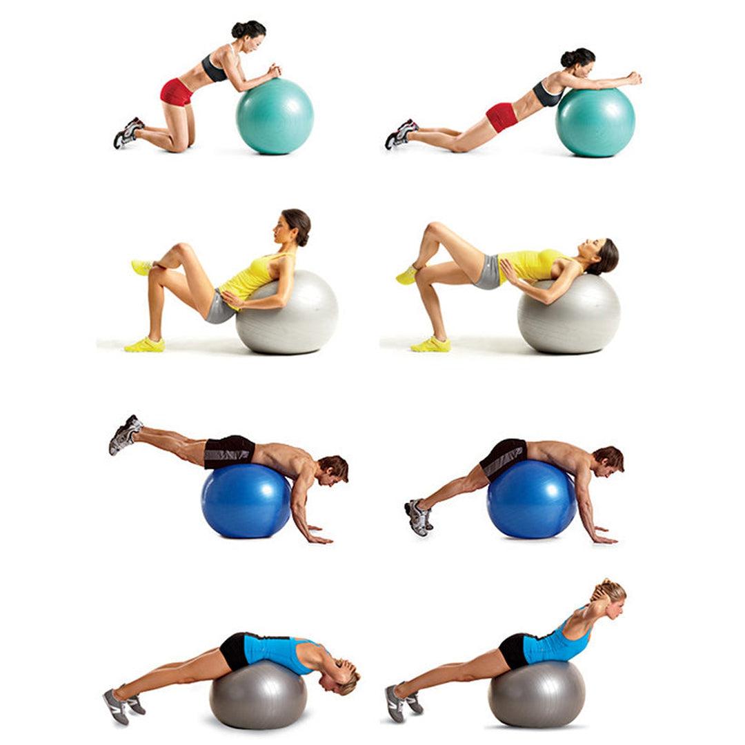 כדור פיזיו אדום 55 ס"מ Physio Ball ABS – תמונה 5