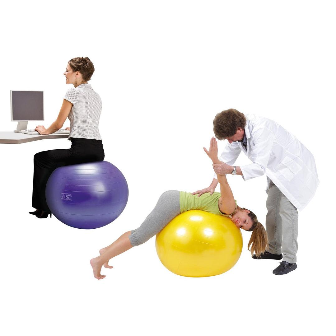 כדור פיזיו שחור 65 ס"מ Gymnic Plus BRQ – תמונה 3