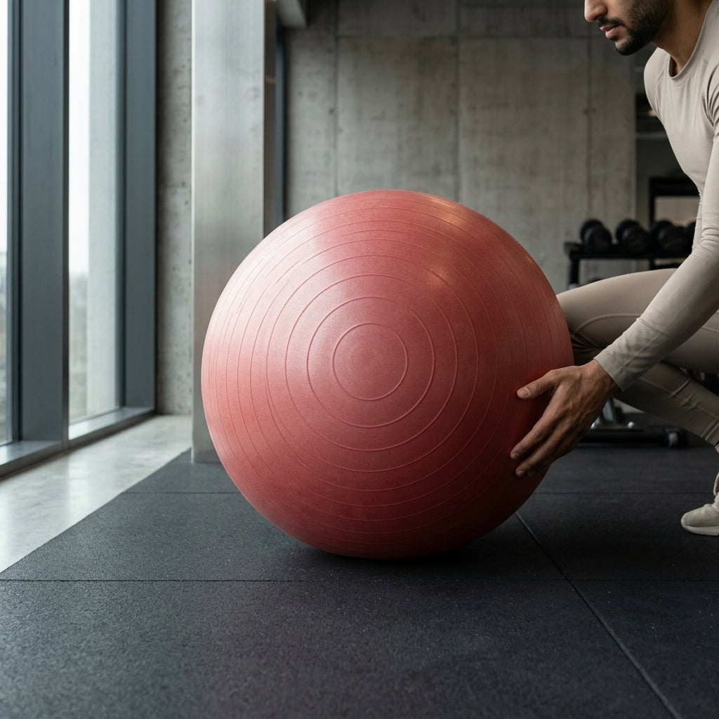 כדור פיזיו אדום 55 ס"מ Physio Ball ABS – תמונה 3