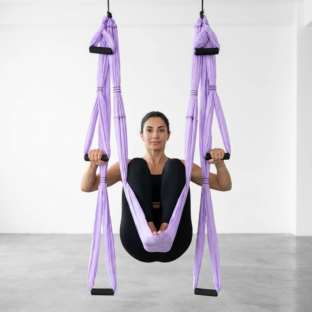 נדנדת יוגה YOGA SWING בפעולה